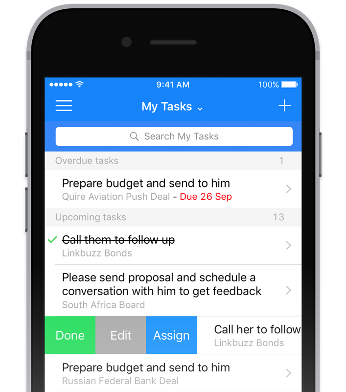 Team collaboration Tasks Mobile App